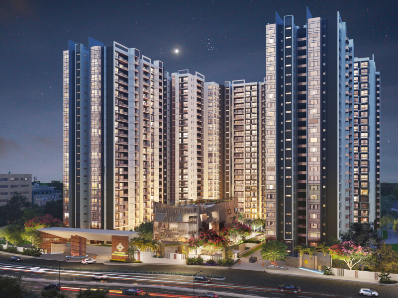Party deck and landscaped gardens, East Park Residences